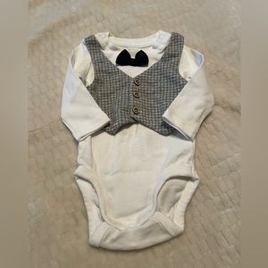NWOT H&M tuxedo onesie